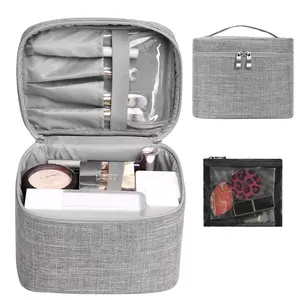旅行化妆化妆包便携式刷子案例包旅行套装组织者化妆包