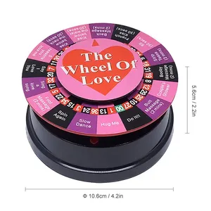 Mini juego sexual divertido en inglés, rueda de <span class=keywords><strong>ruleta</strong></span> electrónica, tocadiscos Sexy para amantes, juegos de amantes, juguetes de entretenimiento - Product Image 4