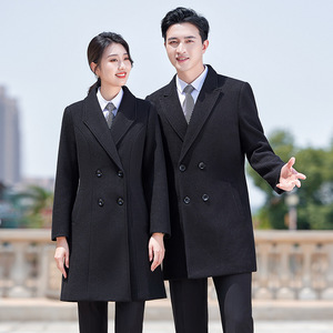 Manteaux professionnels unisexes élégants à manches longues, coupe ajustée, épais, mi-longs, pour la vente de voitures - Product Image 3