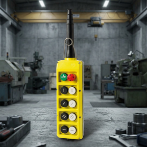 CMK PLB1ODSPL Plastic Mechanical Pendant Station <b>Push</b> <b>Button</b> <b>Switch</b> IP65 10A 440V 1NO1NC Industrial Control Eot Crane Dome Head - Product Image 1