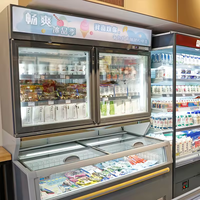 Congelador Exhibidor Refrigerado Comercial para Supermercado, Tipo Isla, Enchufable, Mecánico, para Helados