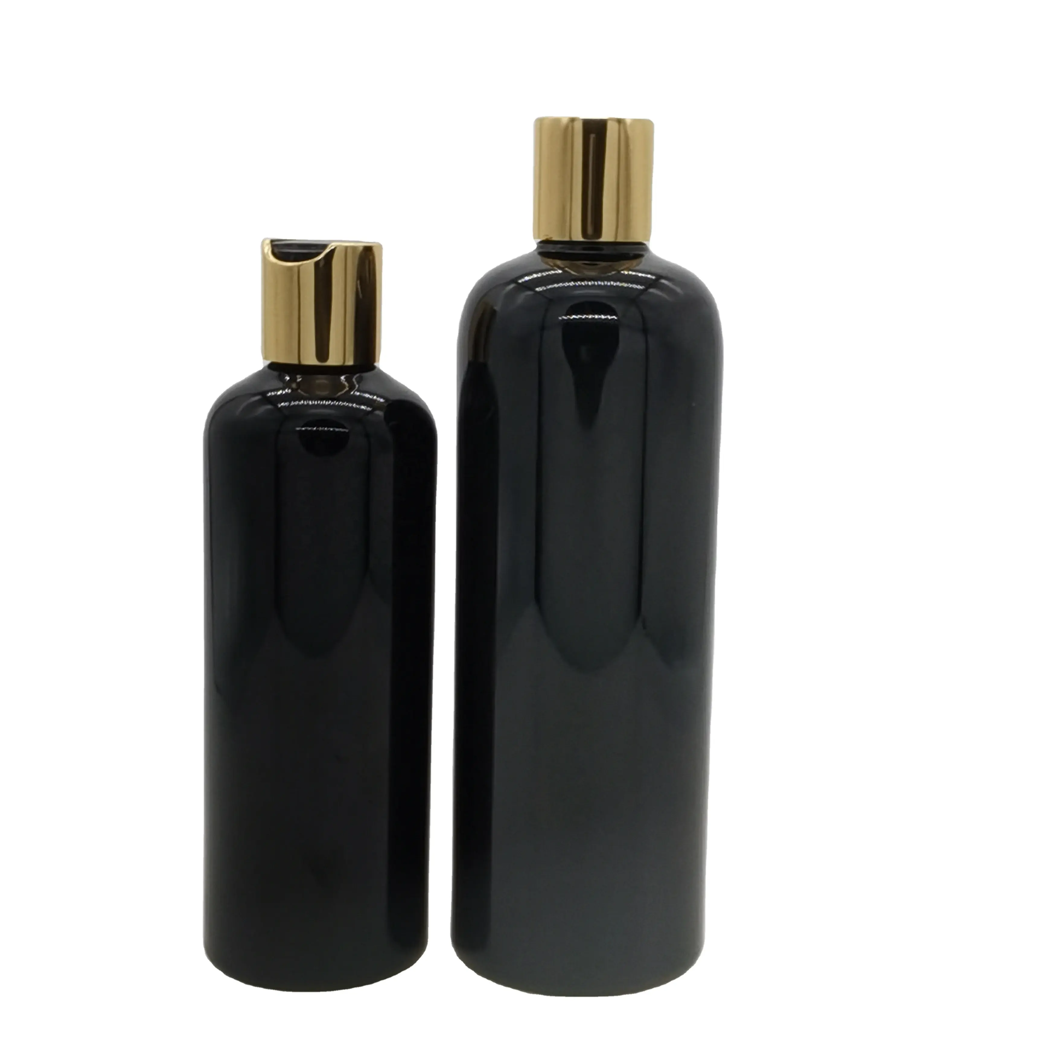 Flacon transparent en plastique, bouteille pour shampooing, lotion noir ou blanc en PET avec couvercle à rabat, 500/300/200/250ml, 5 pièces