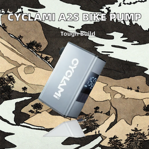 Pompe à air pour vélo CYCLAMI A2S Mini, 120 PSI, en alliage d'aluminium, avec valve Presta et Schrader, pour vélo de route et VTT, affichage numérique - Product Image 3
