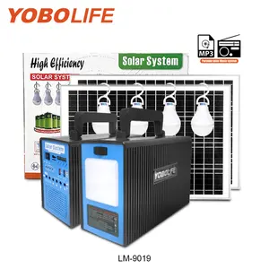 Hot Sale Yobolife Outdoor Solar Lighting System Solar Home Kits 12V Portable LED Lighting Solar Dc System With Music Player