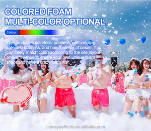 3000W testa mobile a spruzzo che agita la macchina del cannone della schiuma del getto per gli eventi della festa della piscina effetto della fase 90 ° 360 ° macchina della schiuma - Product Image 3