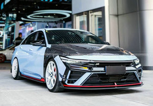 ชุดแต่งสเกิร์ตข้างแบบพรีเมียม EPA สำหรับ Hyundai Elantra Avante CN7 Facelift ปี 23+ ชุดแต่งสปลิตเตอร์ข้างแบบ Aero Parts - Product Image 2
