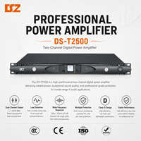 Amplificateur de puissance numérique 2 canaux classe D, amplificateur en rack 1U pour système audio professionnel