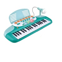 Piano Electrónico Infantil al por Mayor con Juego de Teclado, Taburete y Micrófono, Instrumento Musical Multifuncional para Educación Temprana