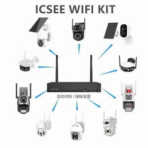 Enregistreur vidéo hybride Xiongmai NVR 8CH H.264, système de surveillance sans fil WiFi avec port USB et antennes doubles - Product Image 2