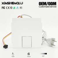Interrupteur tactile LED XinShengLu avec driver DC 12V, fonction de mémoire CCT intelligente et dimmable pour l'éclairage des miroirs de salle de bain