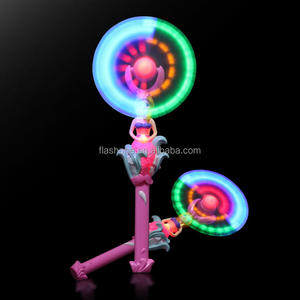 Led sirène électrique rotatif clignotant moulin à vent enfants lumineux amusant lumière-Up jouets fée magique moulin à vent bâton pour les filles - Product Image 4