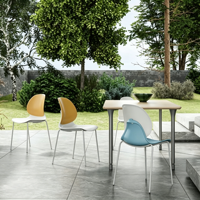 Chaise de cantine empilable en plastique de qualité commerciale, légère, pour concerts, stades, banquets, restaurants, mobilier de cantine