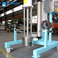 Bunkin Moulin de dispersion à broyage pneumatique pour pigments, colorants et encres, capacité 400L, avec moteur, pour traitement chimique