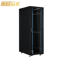 Armoire de serveur sur pied 36U de 19 pouces avec porte en maille et gestion des câbles pour centre de données, réseau et équipement informatique