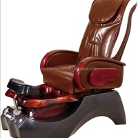 Fauteuil de pédicure de luxe BonnieBeauty, forme œuf moderne, avec massage par pétrissage et revêtement en cuir PU