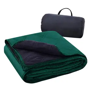 Water resistant picnic mat warm camping blanket mat, foldable lightweight waterproof pocket blanket for beach grass