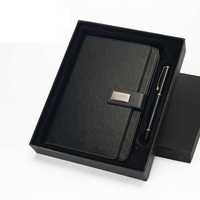 Kunden spezifisches Logo A5 B5 A4 Hand gefertigter PU-Leder-Notizblock Business Journal Gebundenes Tagebuch-Notizbuch mit Taschen machen Probe