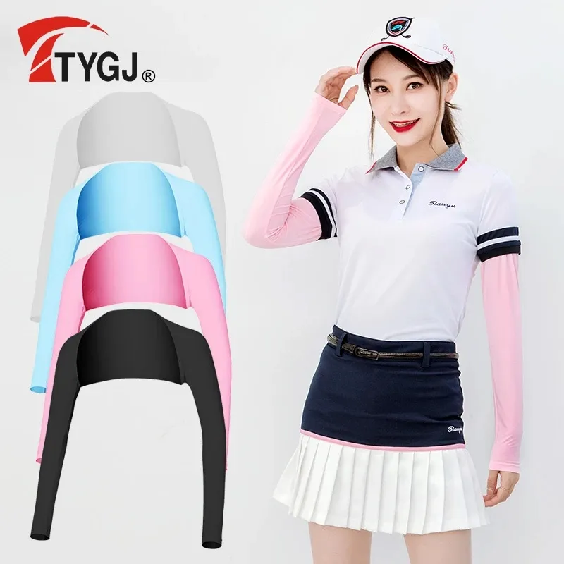 TTYGJ Ice Silk Proteção Solar Xaile das Mulheres Anti-uv Vestuário Estilo Coreano Senhoras Golf Wear Sun-Proof Proteção Sportswear
