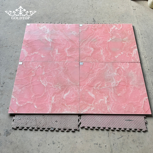 Pierre d'onyx rose polie de luxe GOLDTOP translucide pour murs décoratifs lumineux et zones de réception de spa haut de gamme - Product Image 3