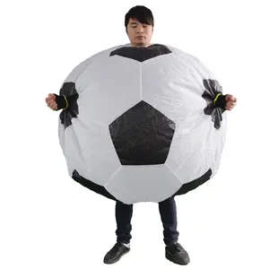 Halloween Party Fancy Dress Festival Cosplay Adult Football Inflatable Mascot Costume for Adults Polyester Unisex as Pictures