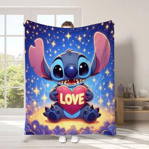 Couverture en flanelle polaire super douce et portable, personnalisable sans MOQ, avec impression 3D, motif mignon de points de couture, pour bébés et enfants, par sublimation - Product Image 3