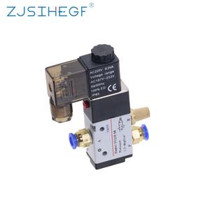 Pneumatische Magnetventil anschlüsse 3-Wege-<span class=keywords><strong>2</strong></span>-Positionen-Luftrichtungs steuerung 3V210-08 DC12V DC24V AC110V AC220V Schall dämpfer Zjsihegf - Product Image 5