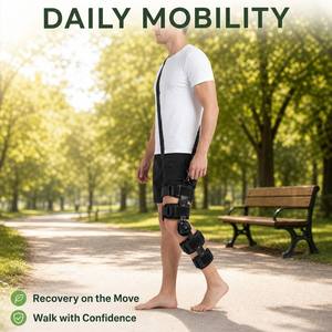 Inmovilizador <span class=keywords><strong>de</strong></span> Rodilla con Bisagras y Soporte para Lesiones Deportivas <span class=keywords><strong>de</strong></span> PCL, MCL y Ligamentos - Product Image 3