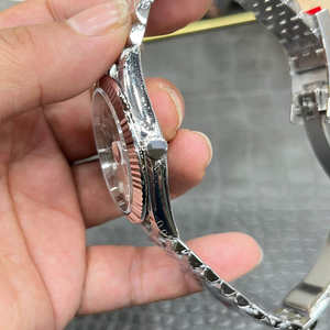 Montre mécanique pour homme de haute qualité 2025, bracelet en acier, plaqué argent, calendrier, montre mécanique de style business - Product Image 4