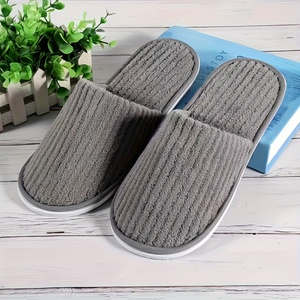 Chaussons d'intérieur - Tige en toile absorbant la transpiration et résistante aux taches, toutes saisons - Product Image 5
