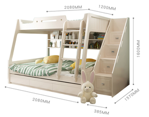 <span class=keywords><strong>Lit</strong></span> <span class=keywords><strong>superposé</strong></span> en bois massif, Style européen, pour enfants, <span class=keywords><strong>Discount</strong></span>, offre promotionnelle - Product Image 6