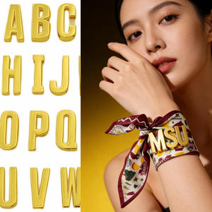 Pañuelo Personalizado con Nombre, Choker, Accesorio con Iniciales, para Mujer, Banda para el Cabello, Correa para Bolso, Uso Diario y para Fiestas - Product Image 4