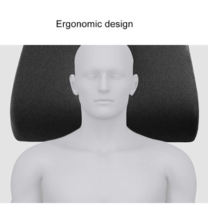 Oreiller cervical en mousse à mémoire de forme au charbon de bambou, forme cale, pour le sommeil, à prix abordable - Product Image 3