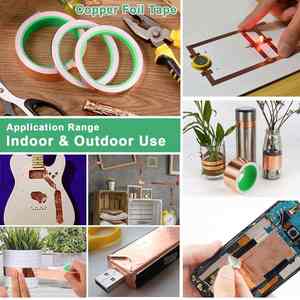 Cinta de Cobre Conductiva Troquelada Tipo Punching, Circular y Cuadrada, de Protección Conductiva Simple y Doble, Anti-interferencia - Product Image 6