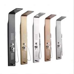 <span class=keywords><strong>Colonne</strong></span> <span class=keywords><strong>de</strong></span> <span class=keywords><strong>douche</strong></span> murale moderne en acier inoxydable avec robinets thermostatiques Design robuste - Product Image 1