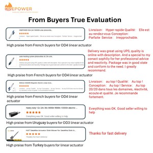 Bộ truyền động tuyến tính 1000kg 10000N lực, bộ truyền động tuyến tính 24V, bộ truyền động tuyến tính 1200mm dùng cho tấm pin mặt trời - Product Image 6