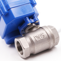 Vanne à bille motorisée en acier inoxydable 12V 24V 110V 220V BSP NPT, vanne de régulation de débit électrique, vanne bidirectionnelle CWX-15N