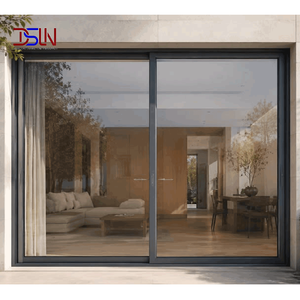 Porte coulissante de patio moderne en aluminium, double vitrage, verre trempé, isolation thermique, efficacité énergétique pour cuisine, garage, extérieur - Product Image 2