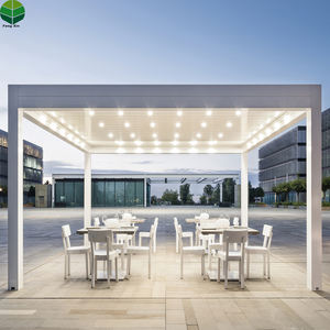 <span class=keywords><strong>Kit</strong></span> de Pergola à moteur en aéroaluminium, avec cadre en métal, pour bricolage, avec rideau, cadeay - Product Image 2