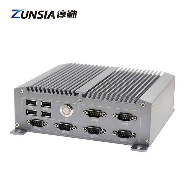 Q-BOX-3 Fanless Mini Industrial PC with CPU J1900 2*Lan 6*com 6*USB 1*8bit GPIO
