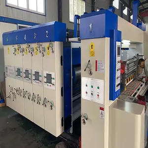 Automatische Hoge Snelheid Golfkarton Flexodruk Machine Voor Make Dozen Karton