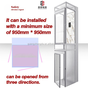 Ascenseur Rond en Verre Trempé à Cadre en Aluminium pour 4 Personnes – Prix Direct Usine - Product Image 3