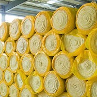Couverture en fibre de verre personnalisée avec dos en feuille métallique, légère, en rouleau, pour l'isolation thermique et le contrôle du bruit des toitures métalliques