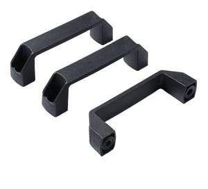 Tirador de armario de nailon con espaciado de orificios de 96 mm y 128 mm, diseño cuadrado en forma de puente, minimalista, para cómoda, armario, dormitorio, baño - Product Image 2