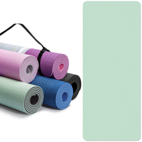 Tapis de Pilates imprimé avec motif personnalisé, tapis de yoga épais et grand en TPE, écologique, antidérapant, 8 mm avec logo