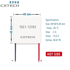 Пельтье модуль термоэлектрический кулер Пельтье Tec1-12703 40*40 Tec Пельтье кулер