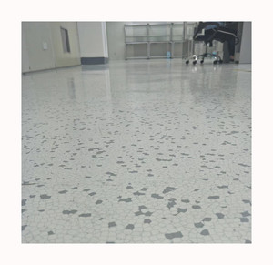 Suelo de vinilo homogéneo de azulejo de Pvc <span class=keywords><strong>instalado</strong></span> con pegamento Esd para azulejo de sala limpia - Product Image 5