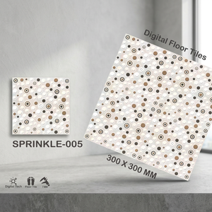กระเบื้องปูพื้นเซรามิกเคลือบดิจิตอลลายนูน ขนาด 300x300 มม. ทนทานต่อการสึกหรอ กันน้ำ เหมาะสำหรับตกแต่งภายใน - Product Image 5