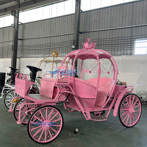 รถม้าไฟฟ้ารูปทรงฟักทอง XCEGO OEM สำหรับการขนส่งพิเศษ ผลิตจากแผ่นโลหะความแข็งแรงสูง ขนาด 3.8x1.65x2.3 เมตร ยางตัน 4 เส้น รองรับผู้โดยสาร 6 คน - Product Image 5