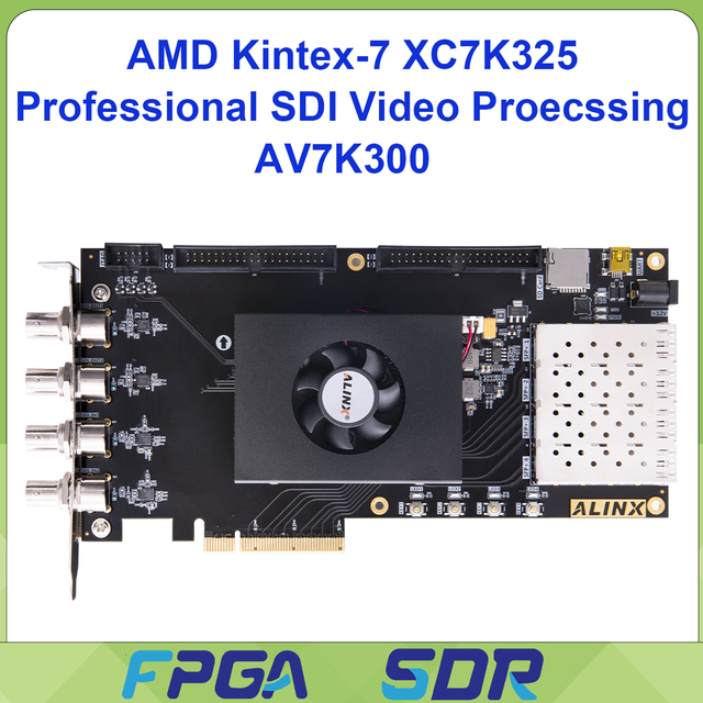 ALINX AV7K300 FPGA Development Board AMD Kintex-7 K4 XC7K325T SDI PCIe 2.0 Video Processing for AI Vision Project