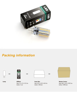 Ampoule LED G4 3W 2700K Blanc Chaud Doux AC 110V Base Plastique SMD Forme T6 Usage Résidentiel - Product Image 3